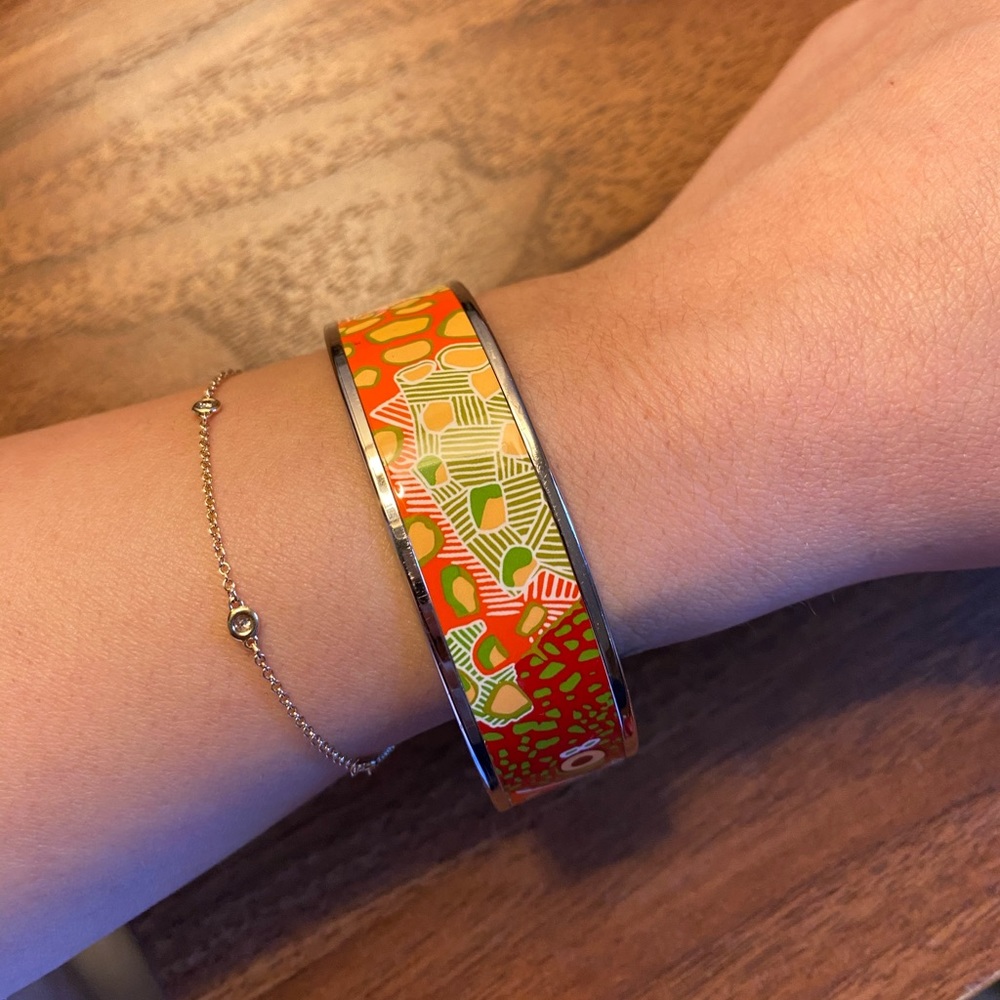100% authentic Hermès enamel bangle